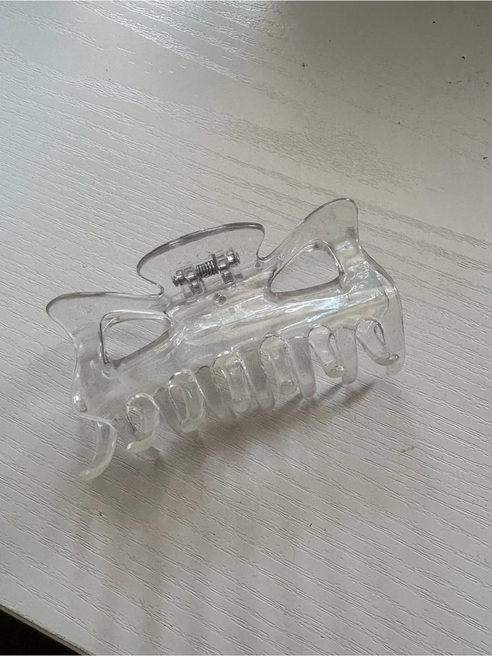 Clear and Seafoam Acrylic Hair Claw Clips - Set of 2
